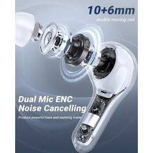 Eddyscale Kristal Kulaklıklar Bluetooth Kulaklıklar Tws Kulaklıklar Bluetooth 5.3 (Yurt Dışından)
