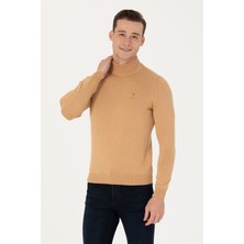 U.S. Polo Assn. Erkek Kum Melanj Boğazlı Kazak 50269007-VR123