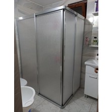 Nokta Duşakabin 100X70 Teknesiz Plastik Camlı Duşakabin
