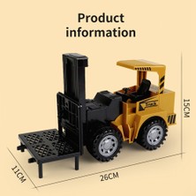 Hermoso 2.4g Rc Çok Fonksiyonlu Simülasyon Mühendislik Aracı Forklift Oyuncakları (Yurt Dışından)