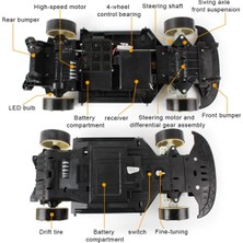 Hermoso 1:10 70KM / H 2.4g Rc Araba Drift Yarış Arabası 4WD Çift (Yurt Dışından)