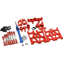 Hermoso Wltoys Için 1:14 144001 Rc Araba Yükseltme Parçaları Direksiyon Çubuğu Vb, Kırmızı (Yurt Dışından)