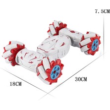 Hermoso Rc Dublör Araba Uzaktan Kumandalı Saat Hareket Sensörü Elektrikli Oyuncak - Kırmızı (Yurt Dışından)