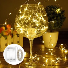 Ack 5m Pilli Yılbaşı 3000K Günışığı Silver 50 Ledli Süsleme Işığı AS90-00950