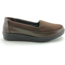 OrtoPlus Deri Ortopedik Kadın Ayakkabı Streç ES1532