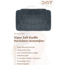 Dat35 3lü Havlu Seti Banyo Boy Havlusu Saç Havlusu Saç Bonesi Yumuşak Super Soft Doku Ekonomik Çeyiz Paket