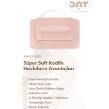 Dat35 3lü Havlu Seti Banyo Boy Havlusu Saç Havlusu Saç Bonesi Yumuşak Super Soft Doku Ekonomik Çeyiz Paket