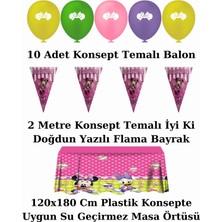 Minnie Mouse Afişli 24 Kişilik Doğum Günü Parti Malzemeleri Süsleri Seti L x st