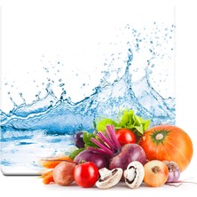 Decovetro Cam Kesme Tahtası Kare Splash Desenli 30X30 cm