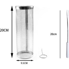 Passing Adet Barbekü Izgara Sepeti Haddeleme Izgara Sepeti Paslanmaz Çelik Izgara Ağı Barbekü Izgara Taşınabilir Izgara Sepetleri-A (Yurt Dışından)