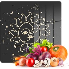 Decovetro Cam Kesme Tahtası Kare My Kitchen Horoscope Desenli 30X30 cm