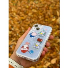 SPHONE Apple iPhone 14 Kılıf 3D Kabartmalı Emoji Ayıcık Kalp Kelebek Rıch Gırl Yazılı Cool Kreasyon Kılıf