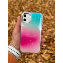 SPHONE Apple iPhone 11 Kılıf Summer Time Kış Kreasyonu Simli Yıldızlı Işıltı Ombre Renk Geçişli Hologram