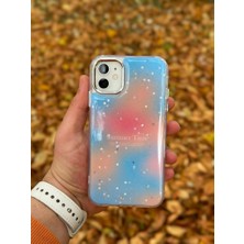 SPHONE Apple iPhone 11 Kılıf Summer Time Kış Kreasyonu Simli Yıldızlı Işıltı Ombre Renk Geçişli Hologram