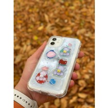 SPHONE Apple iPhone 11 Kılıf 3D Kabartmalı Emoji Ayıcık Kalp Kelebek Rıch Gırl Yazılı Cool Aşko Kreasyon