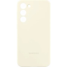 Samsung Galaxy S23 Plus Silikon Kılıf - Krem