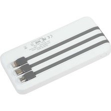 PAYE Zore ZR-PW02 Type-C - Micro - Lightning LED Göstergeli Taşınabilir Powerbank 10000 Mah