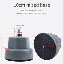 Passing Adet Anti Titreşim Pedleri Rulo Çamaşır Makinesi Ayak Mat Anti-Titreşim Pedi Gürültü Azaltıcı Destek Standı-Gri (Yurt Dışından)