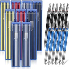 Passing 12 Adet Çizgi Kalem Renkli Yedekler Mekanik Kurşun Kalem Metal Işaretleyici Kalem Inşaat Işçileri, Metal Işleri, Tesisatçılar (Yurt Dışından)