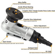 Passing Manuel Pnömatik Pah Kırma Makinesi, Doğrusal Pah Kırma Aletleri, 45 Derece Metal Kırpma Ark Köşesi Çapak Alma Kiti (Yurt Dışından)