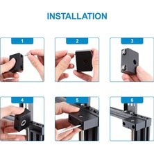 Passing Boşluk Önleyici Somun ve Z Ekseni Kurşun Vida Üst Montajı Ender 3/3 Pro/3 V2/cr-10 ile Uyumlu, 3D Yazıcıyı Yükseltme (Yurt Dışından)