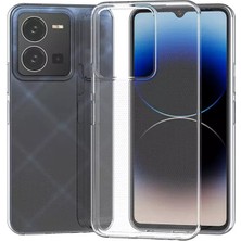 Happycase Vivo Y22S Kılıf Lüx Şeffaf Silikon