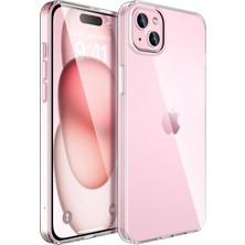 iphone 15 Plus Kılıf Kamera Korumasız Şeffaf Silikon Tpu 0.02MM Şeffaf Kapak Kılıf