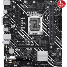 Asus Prıme H610M-D Intel H610 Lga1700 Ddr5 5600 Hdmı Vga M2 Usb3.2 Com Matx (Prıme H610M-D) Anakart