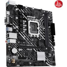 Asus Prıme H610M-D Intel H610 Lga1700 Ddr5 5600 Hdmı Vga M2 Usb3.2 Com Matx (Prıme H610M-D) Anakart