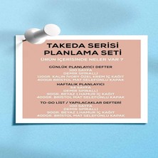 Apeirona Planlama Seti 3 Ayrı Özel Ürün Günlük Planlayıcı + Haftalık Planlayıcı + To-Do List