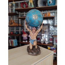 İkona Sanat Polyester Atlas Biblo Büyük Boy