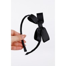 Le Mabelle Siyah  Fiyonk Detaylı Kız Çocuk Taç