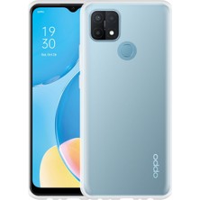 Happycase Oppo A15 Kılıf Deluxe 2mm Şeffaf Silikon