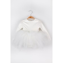 Le Mabelle Ekru  Tütü Etekli Kız Çocuk Balerin Elbise - Miranda