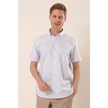 İmza Kısa Kollu Karelicepli Pamuklu Klasik Comfort Fit Rahat Kesim Gömlek 1004230156