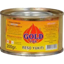 Gold Yak 200 ml Teneke Kutu Jel Reşo Yakıtı 1 Adet Fabrikadan Direk Gönderim Mangal Soba Tutuşturucu Orjinal Ürün