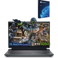 Dell Gaming G15 5530  Intel Core I7-13650HX 16GB  1tb SSD RTX4050 6gb  15.6 Inç 165 Hz Full Hd Gaming Laptop +  Microsoft Windows 11 Pro 64 Bit Türkçe USB Kutu G155530010 _W161TB