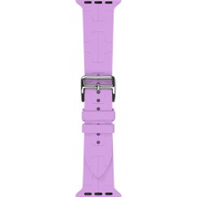 Pilanix Apple Watch 42 mm Için Katman Desenli Krd-92 Renkli Silikon Kayış-Kordon