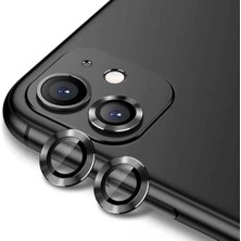 Case 4u Apple iPhone 11 Premium Safir Kamera Lens Koruyucu Cl-12 Siyah