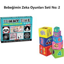 Bebeğimin Zeka Oyunları Seti  No:2  Tummy Time - Aynalı Zeka Kartları - Eğitici Denge Kule