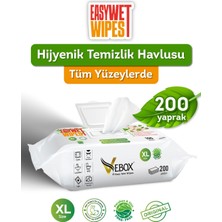 Vebox Easy Wet Wipes Yüzey Temizleme Havlusu (200 Yaprak)