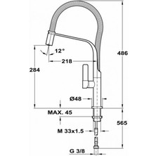 Teka - Fo 997 Fn - Yarı Profesyonel Mutfak Batarya - Krom / Siyah - 62997020FN