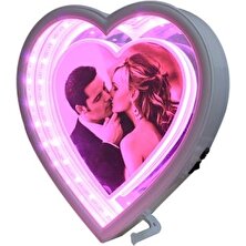 Seç Beğen Gelsin LED Işıklı Kalp Fotoğraf Çerçevesi