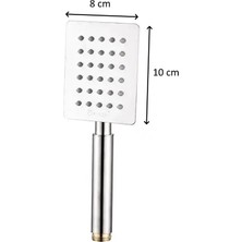 Krom Mafsallı Duş Seti Metal El Duşlu - 409M