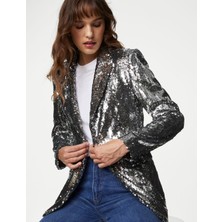 Marks & Spencer Payetli Tailored Fit Blazer Ceket