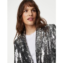 Marks & Spencer Payetli Tailored Fit Blazer Ceket