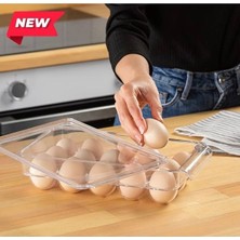 Nesto Home 15 Bölmeli Kapaklı Yumurta Saklama Kabı Buzdolabı Organizer