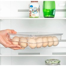 Nesto Home 15 Bölmeli Kapaklı Yumurta Saklama Kabı Buzdolabı Organizer