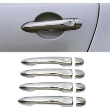 ZNZ Oto Aksesuar Renault Scenic Krom Kapı Kolu 4 Kapı P.çelik 2009-2016 Sensörlü