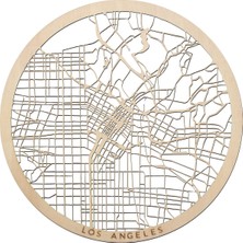 Los Angeles Ahşap Şehir Haritası